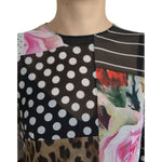 Dolce & Gabbana Multicolor Patchwork Floral Leopard Dress DR281031-40