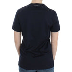 Ermanno Scervino Lingerie Blue Crewneck Cotton Logo T-shirt SIG12588-1