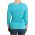 Ermanno Scervino Lingerie Blue Top Blouse Jumper Modal Solid SIG12009-2