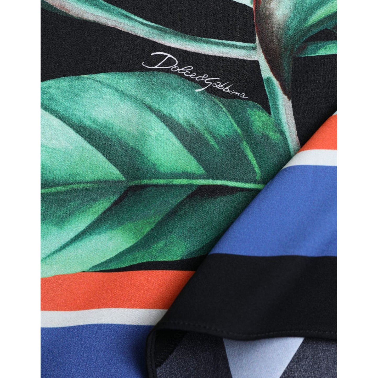 Dolce & Gabbana Black Strelitzia High Waist Wrap Midi Skirt SKI1931-36