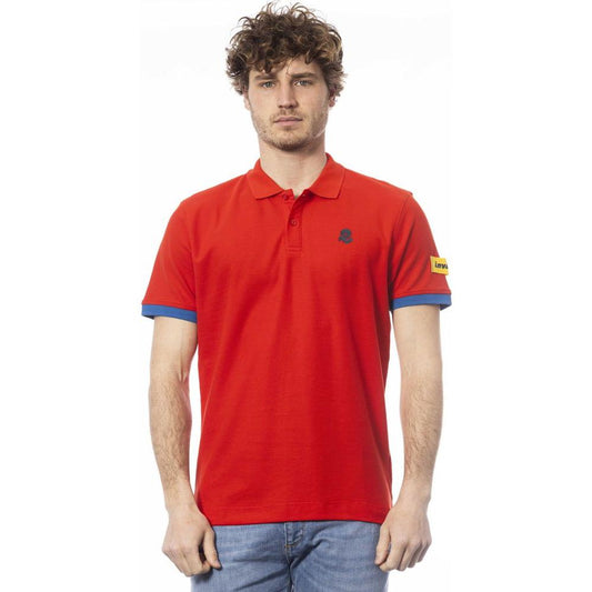 Invicta Red Cotton Men Polo Shirt IN-24065-S