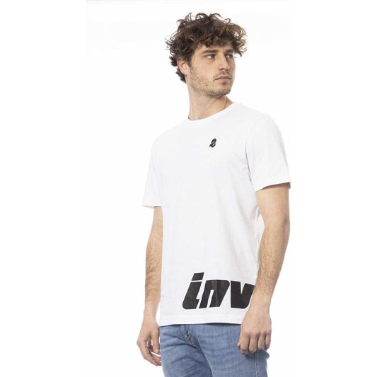 Invicta White Cotton Men T-Shirt IN-24033-S