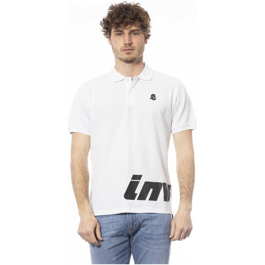Invicta White Cotton Men Polo Shirt IN-24056-S