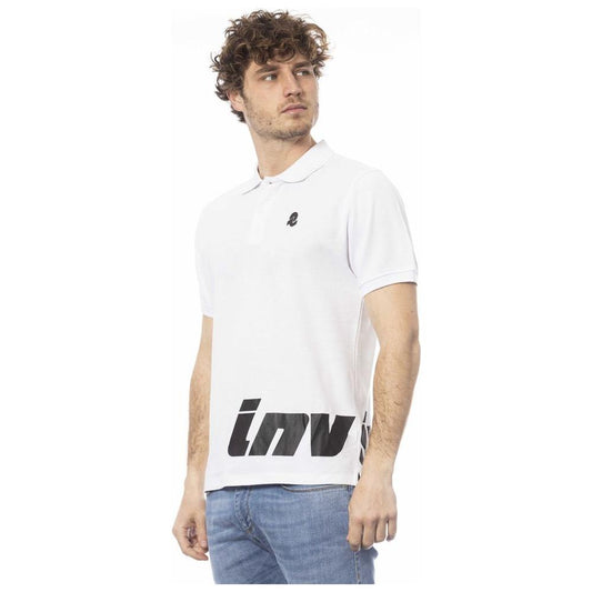 Invicta White Cotton Men Polo Shirt IN-24056-S