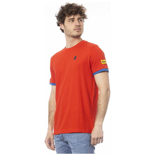 Invicta Red Cotton Men T-Shirt IN-24048-S