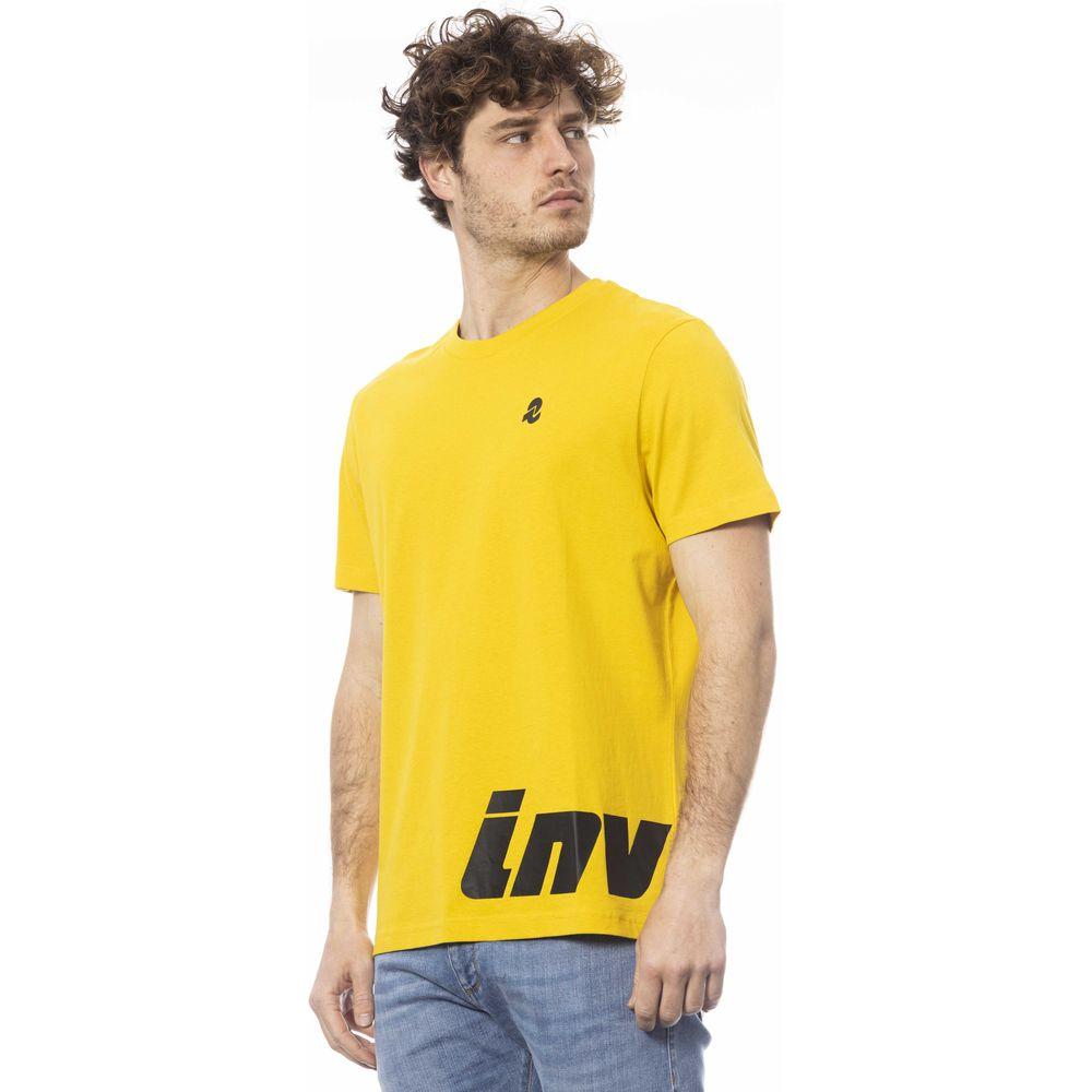 تي شيرت رجالي من القطن باللون الأصفر من Invicta
