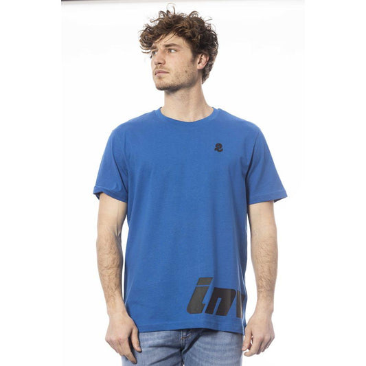 Invicta Blue Cotton Men T-Shirt IN-24035-S