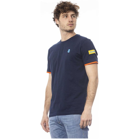 Invicta Blue Cotton Men T-Shirt IN-24047-S