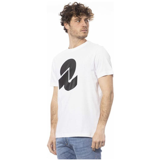 Invicta White Cotton Men T-Shirt IN-24027-S