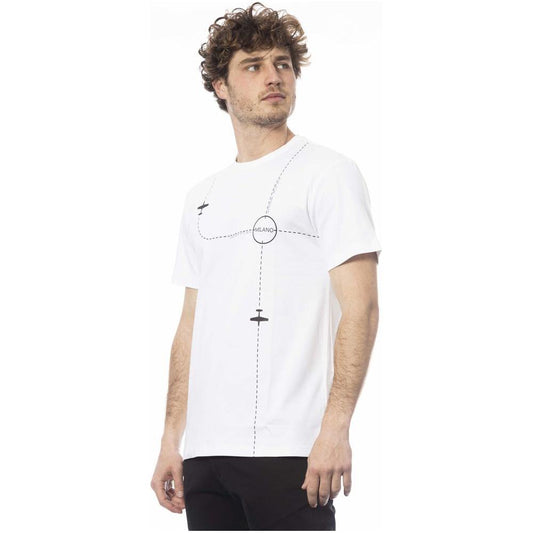 Trussardi White Cotton Men T-Shirt TR-24088-S