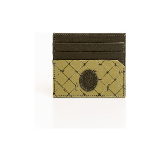 Trussardi Green Leather Men Wallet TR-24087