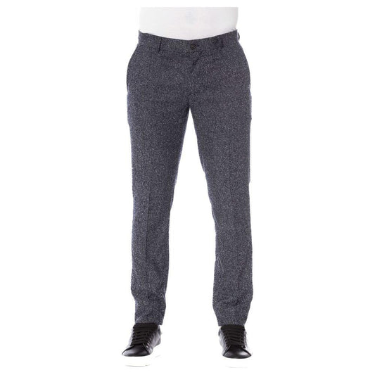 Trussardi Black Cotton Men Trousers TR-24076-IT46 | S