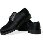 Dolce & Gabbana Black Stable Fur Derby SAN PIETRO Dress Shoes MV5533-42