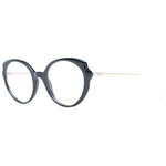 Emilio Pucci Black Women Glasses Frame in full-rim butterfly style with demo lenses, black plastic material, size 52-21-140.