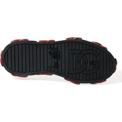 Dolce & Gabbana Multicolor Camouflage High Top Sneakers Shoes