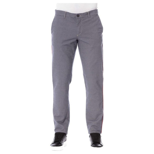 Trussardi Jeans Blue Cotton Men's Trouser TR-24102-IT44 | XS