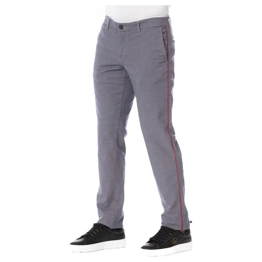 Trussardi Jeans Blue Cotton Men's Trouser TR-24102-IT44 | XS