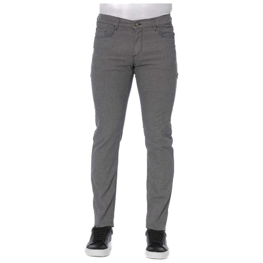 Trussardi Jeans Gray Cotton Men Pant TR-24101-W29