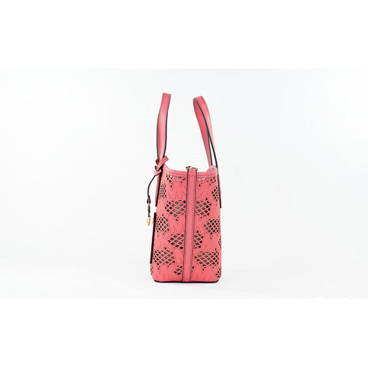 Michael Kors Kimber Small Tea Rose Leather 2-in-1 Zip Tote Messenger Bag Purse 80597