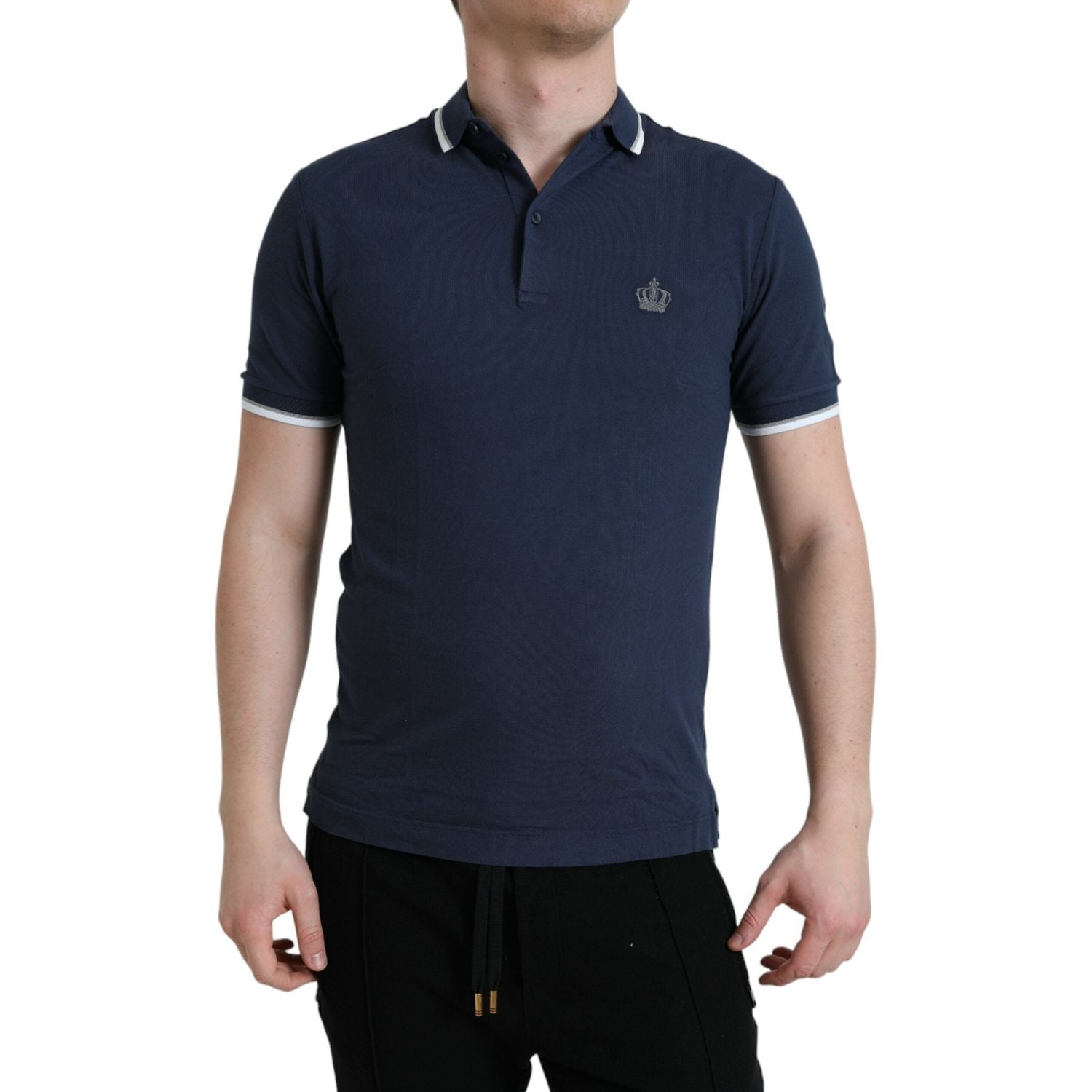 优雅皇冠刺绣 Polo T 恤