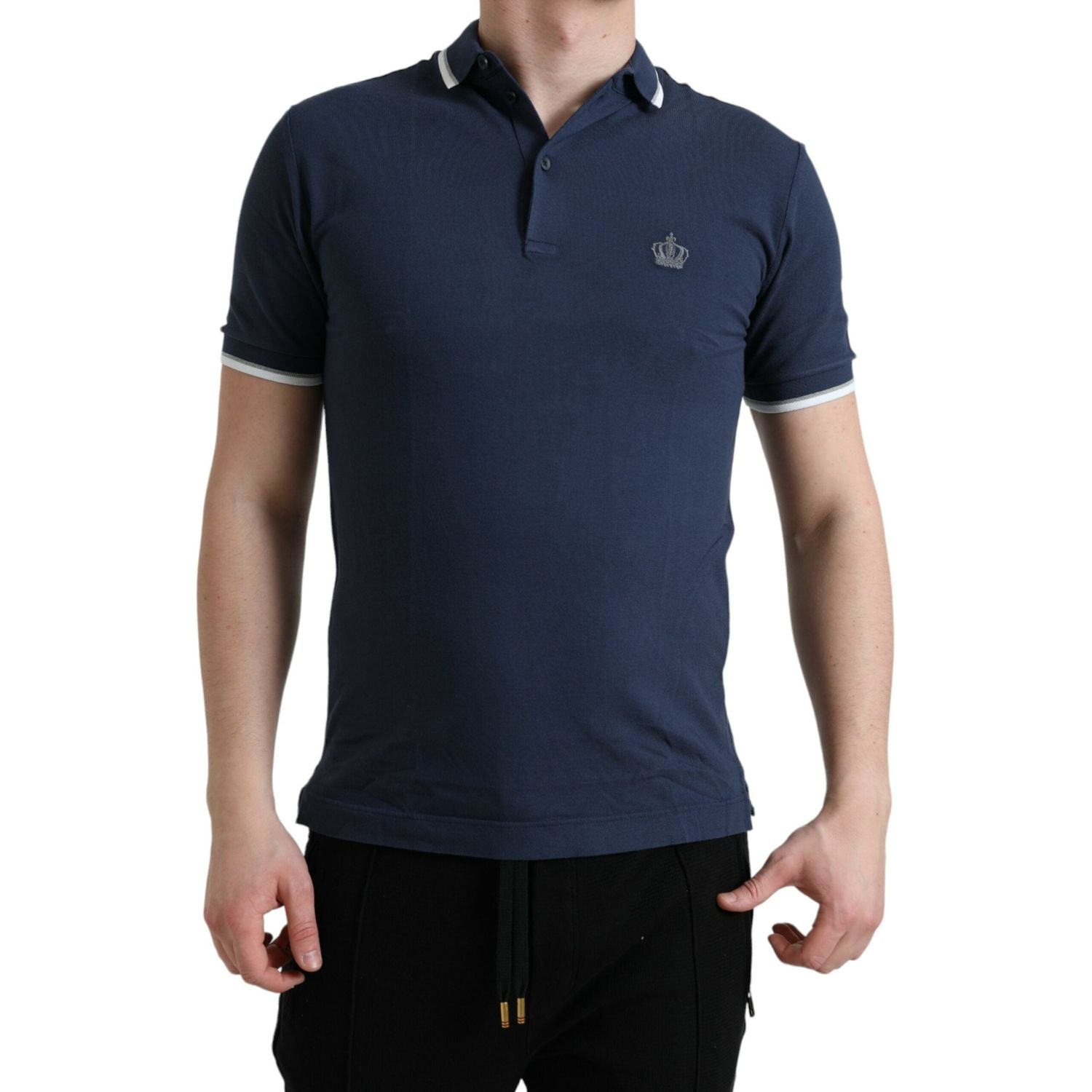 优雅皇冠刺绣 Polo T 恤