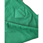 Prada Green Jersey Fabric Logo Shoulder Shopping Tote Shopping Bag BAG1184