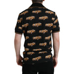 Dolce & Gabbana Black Car Print Short Sleeve Polo T-shirt TSH84669-52
