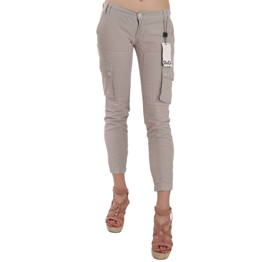 Dolce & Gabbana Casual Fitted Khaki Trousers Pants BYX1335-38