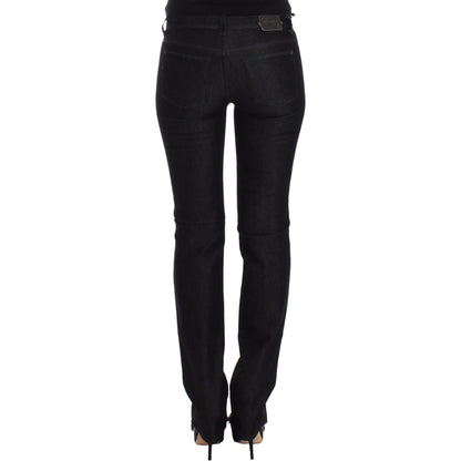 Ermanno Scervino Black Slim Jeans Denim Pants Skinny Leg Stretch Jeans & Pants