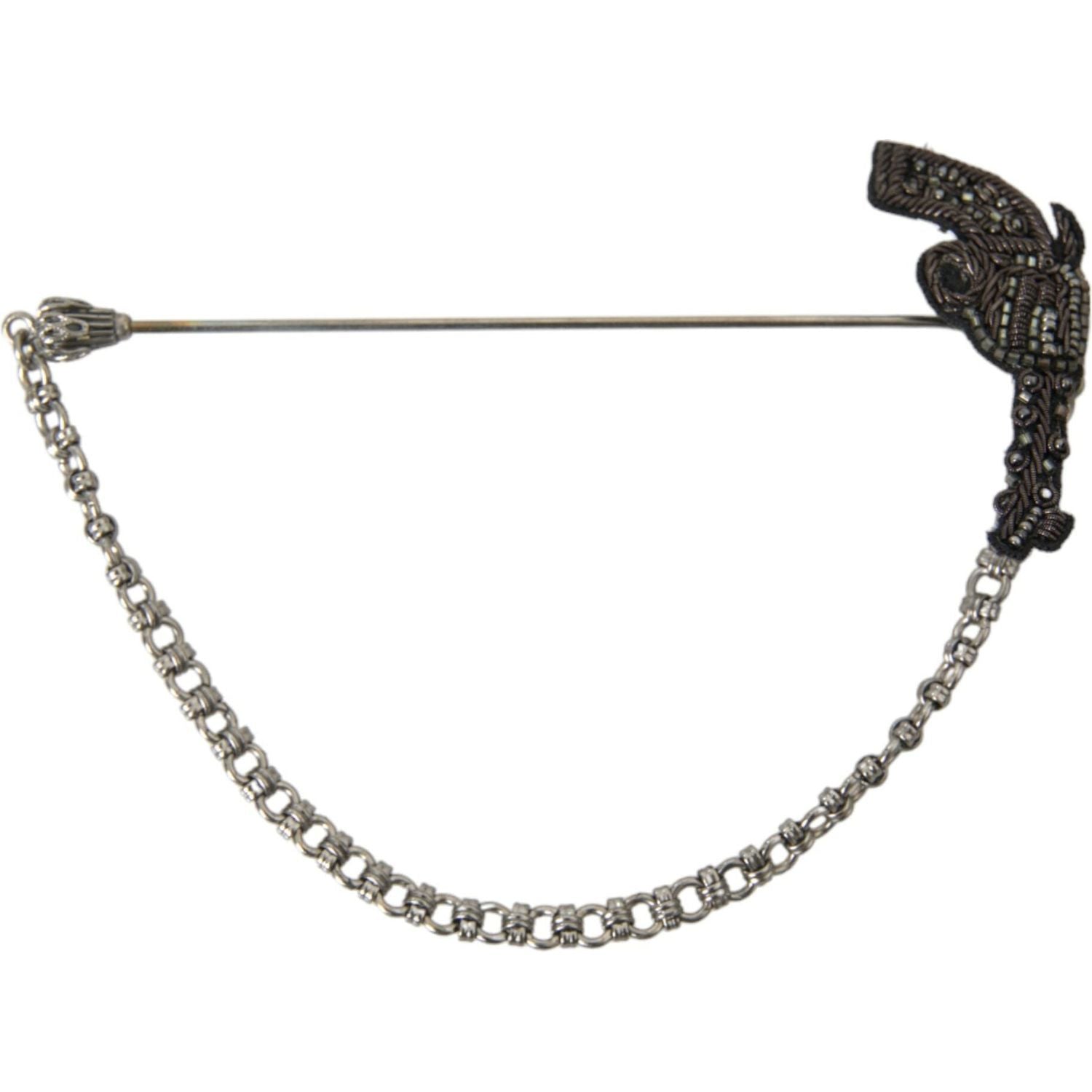 黄铜 铜 丝绸 左轮手枪 男士 胸针 翻领别针