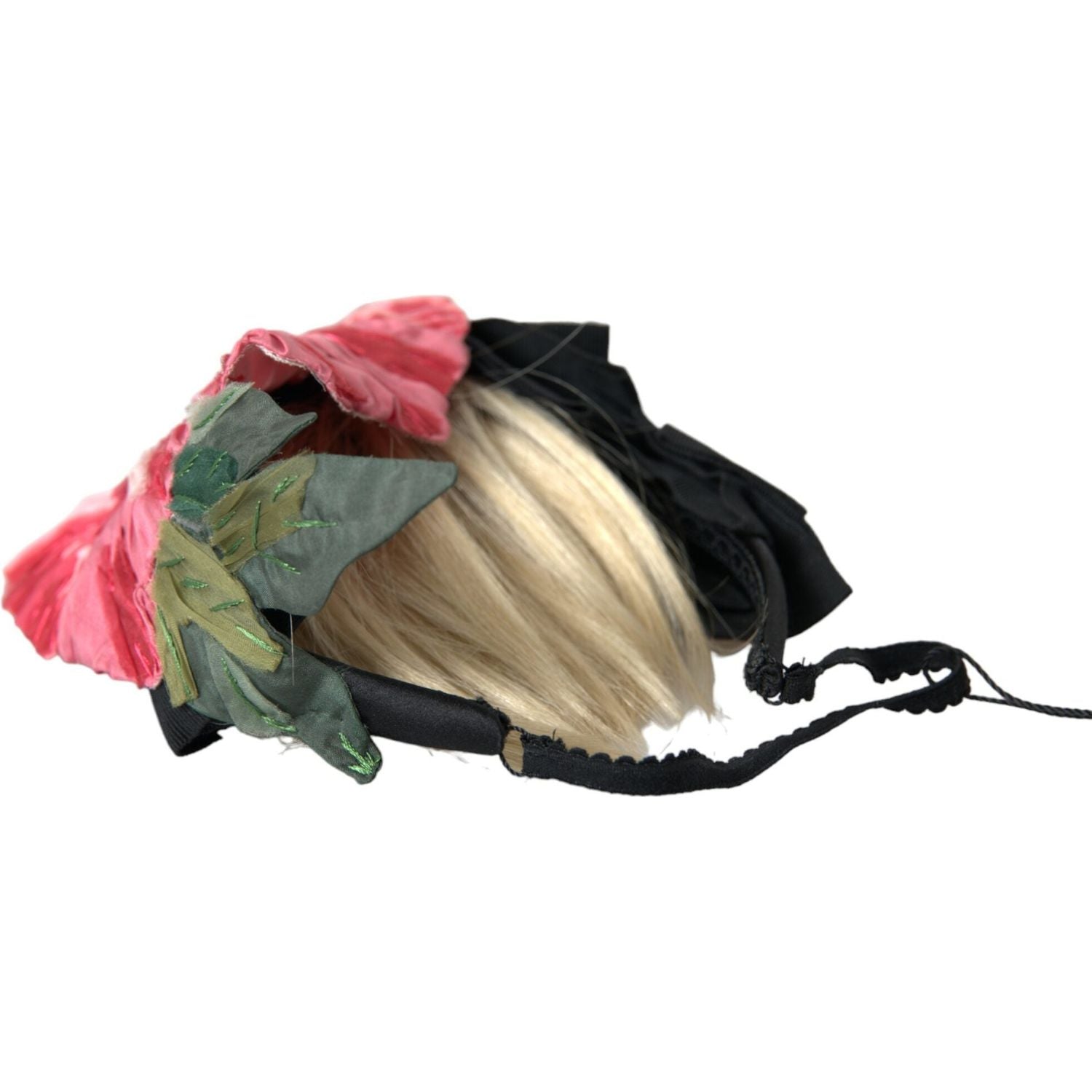 دولتشي آند غابانا أسود فسكوزي شعر أبيض Parrucchiera عقال إكليل