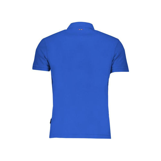 Napapijri Blue Cotton Polo Shirt NA-29497-M-FBB-171