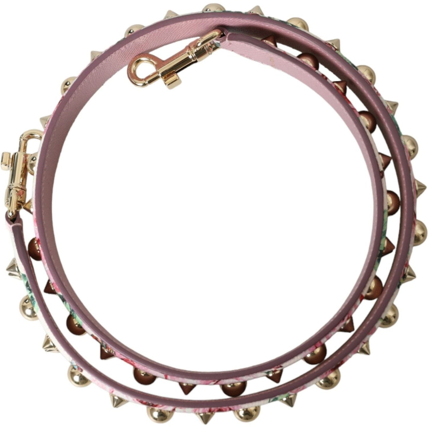 Dolce & Gabbana Pink Floral Handbag Accessory Shoulder Strap WMB309