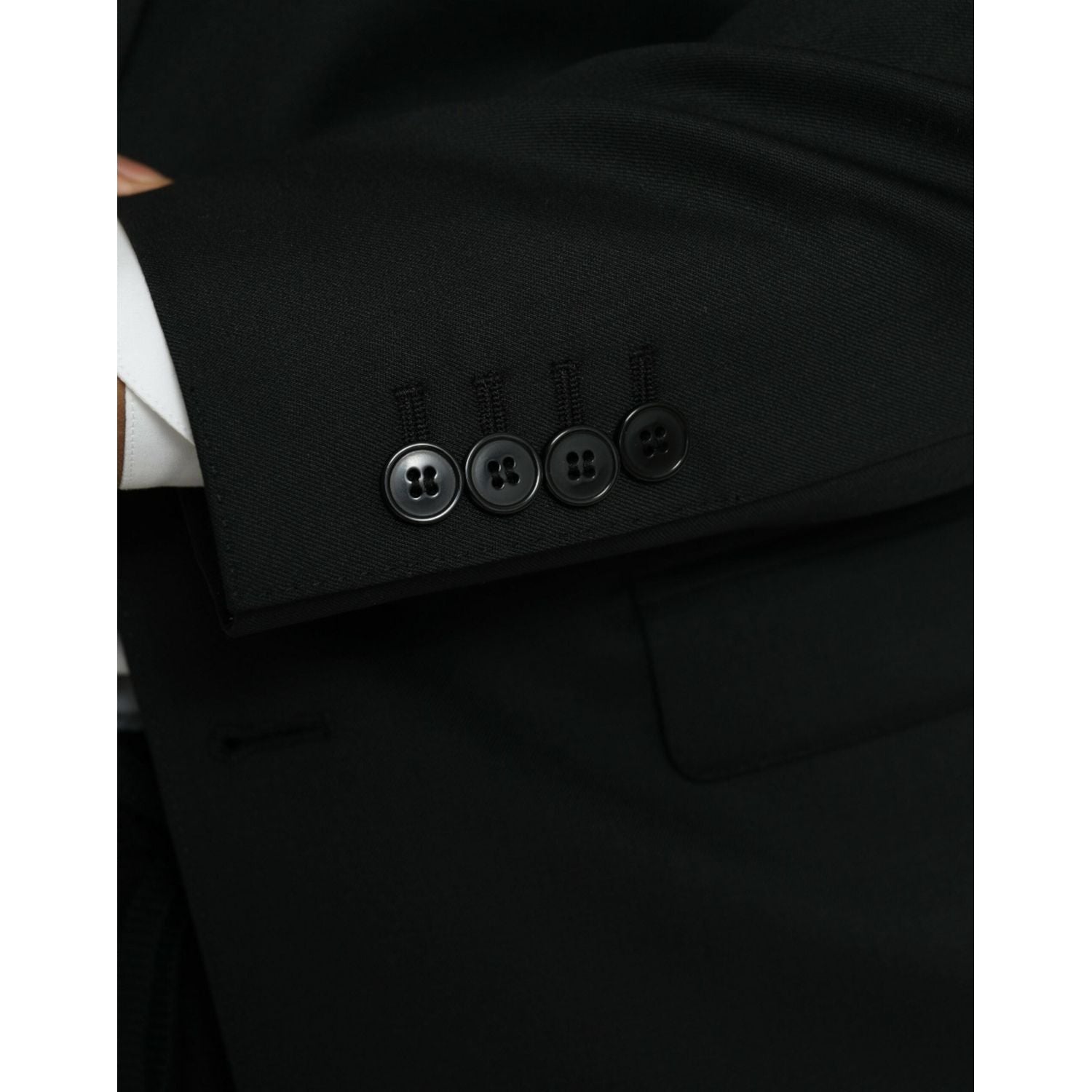 黑色 MARTINI 羊毛单排扣西装外套