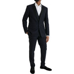 Dolce & Gabbana Dark Blue MARTINI Wool Formal 3 Piece Suit KOS2216-50