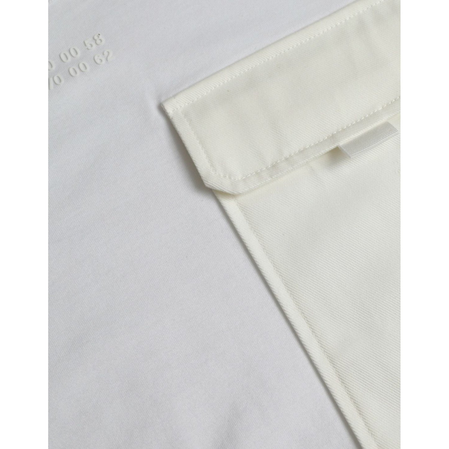 Dolce & Gabbana White Cotton Pocket Short Sleeves T-shirt TSH84611-48