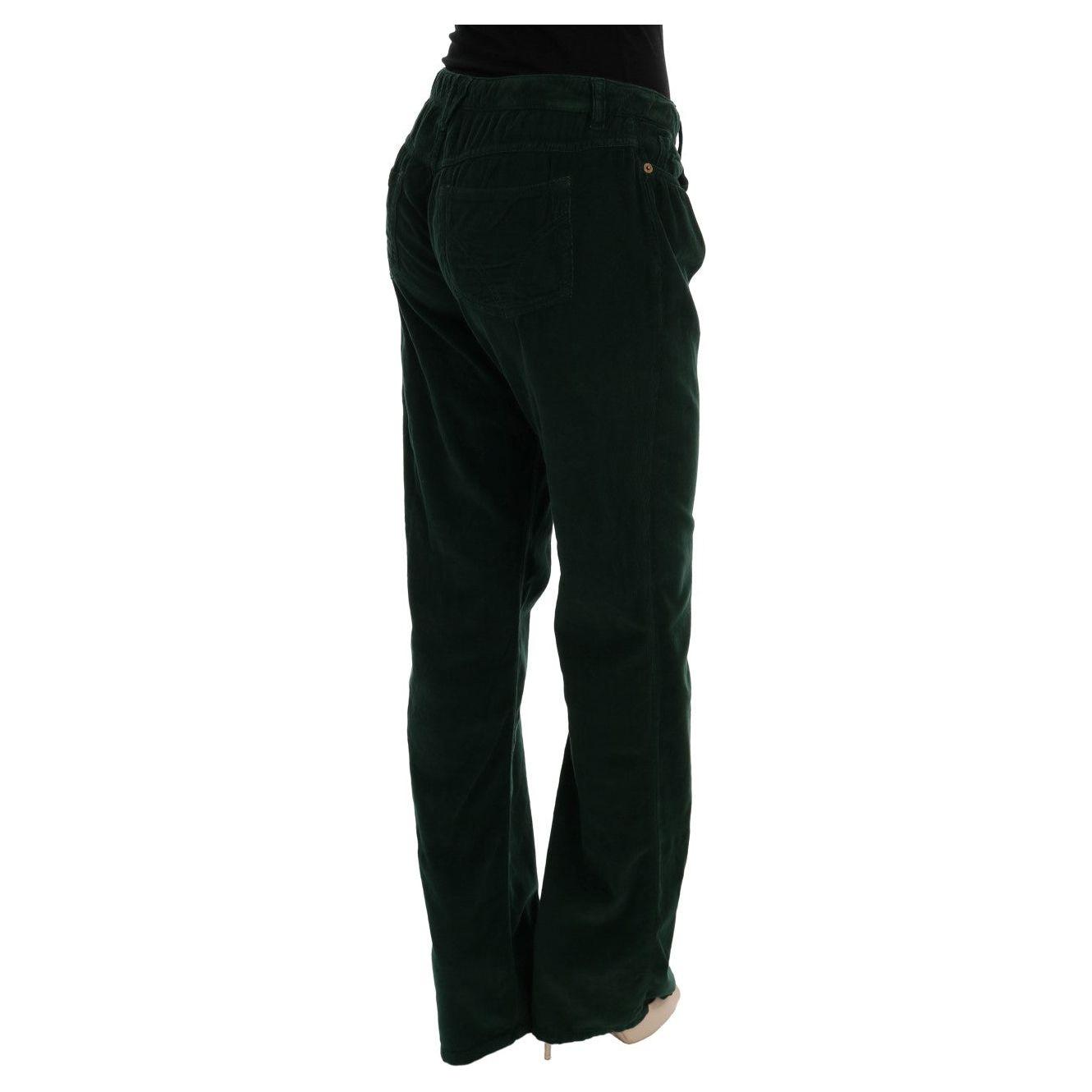 Dolce & Gabbana Green Cotton Corduroys Jeans SIG50012-3