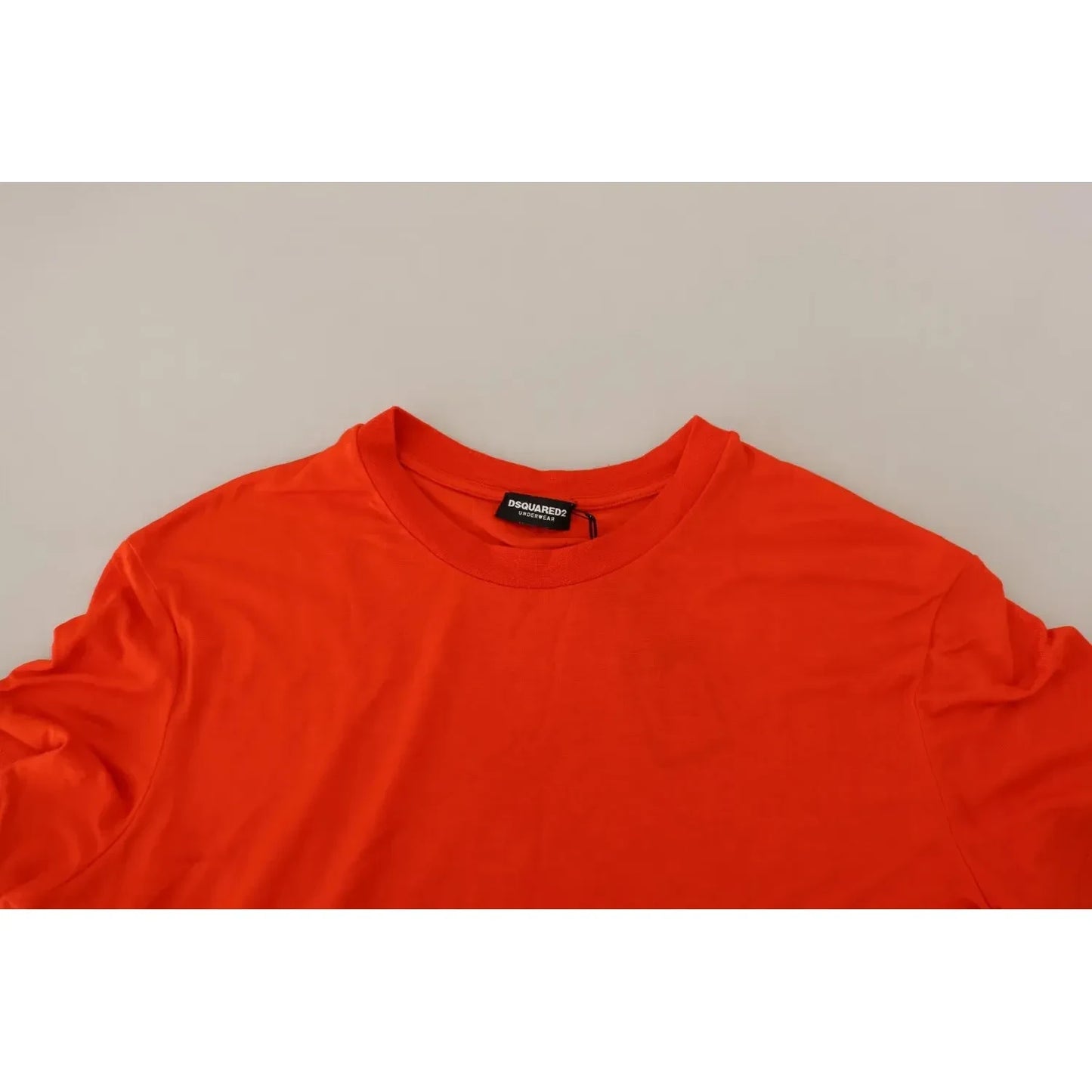 Dsquared² Orange Modal Short Sleeves Crewneck T-shirt