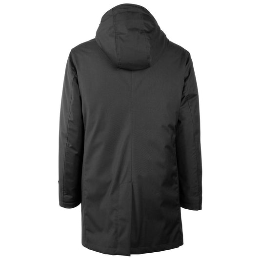 Made in Italy Black Wool Men's Jacket LO-11492-IT46 | S