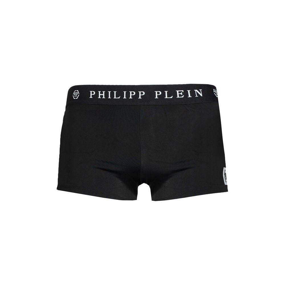 بوكسر سباحة رجالي أنيق باللون الأسود من Philipp Plein