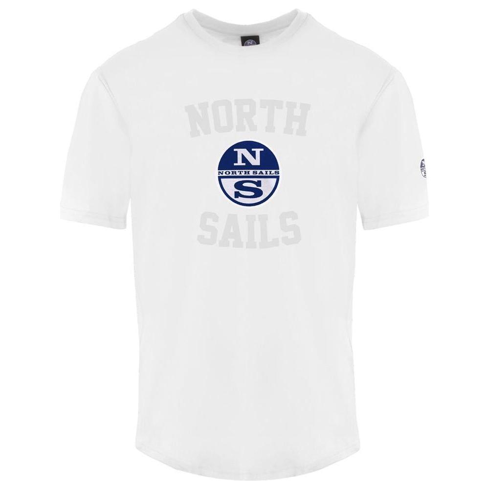 North Sails White Cotton Men T-Shirt NO-9293-XXL