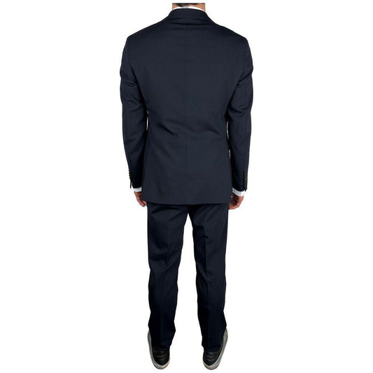 Aquascutum Blue Wool Men's Suit AQ-9267-IT52 | XL