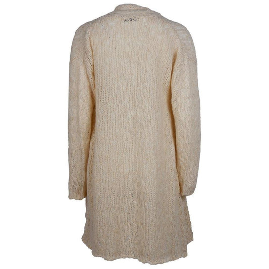 Alpha Studio Beige Alpaca Wool Women Dress AL-12972-IT44|L