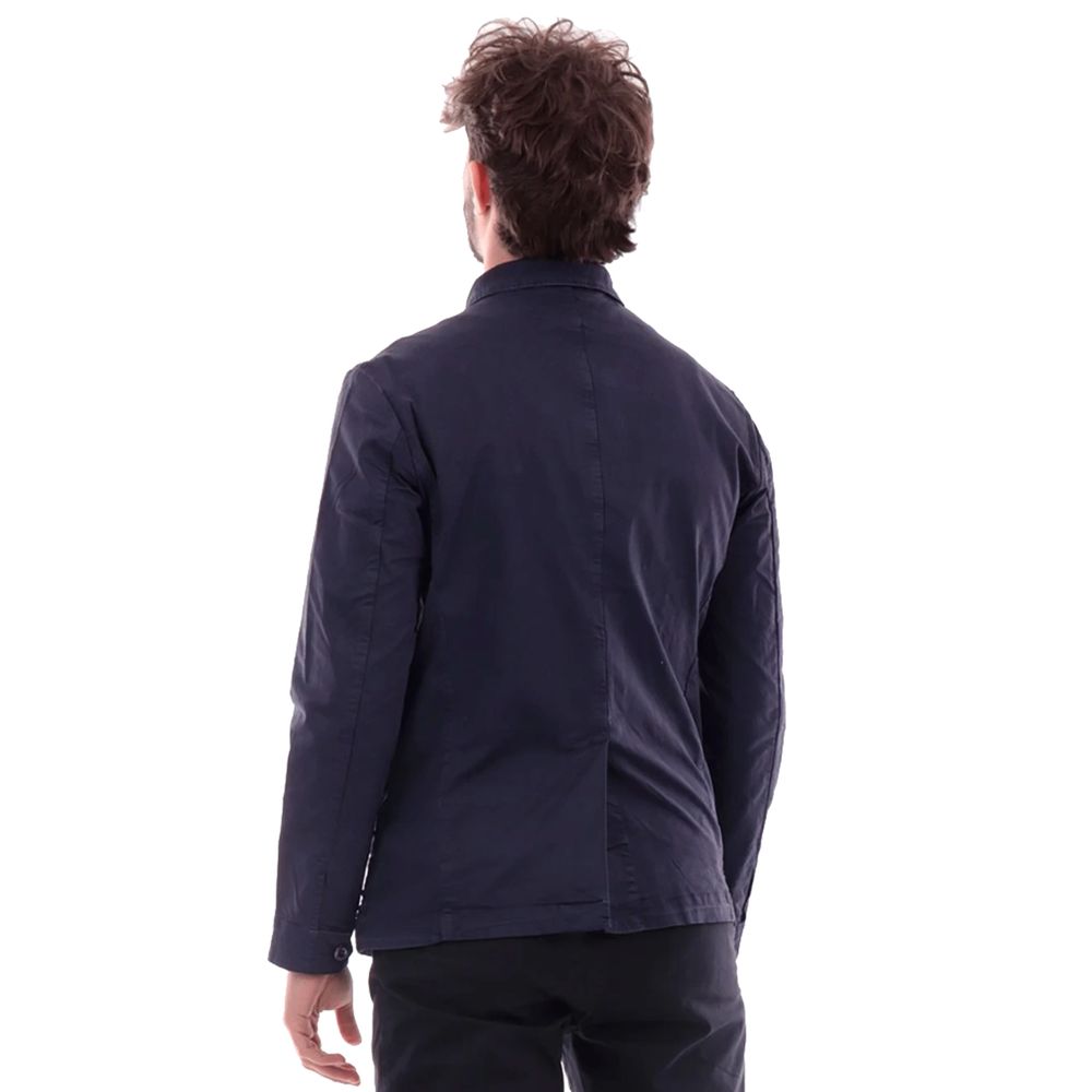 Refrigiwear Blue Cotton Men Jacket