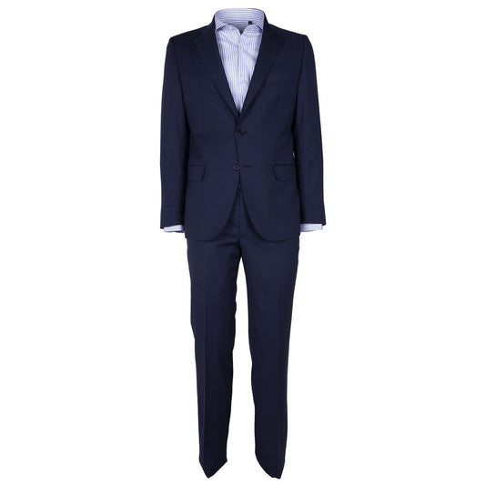 Made in Italy Blue Wool Men's Suit ER-12393-IT46 | S