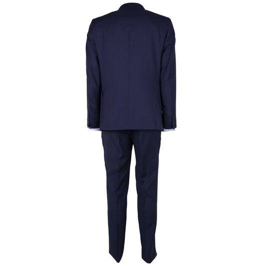 Made in Italy Blue Wool Men's Suit ER-12393-IT46 | S