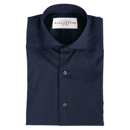 Ballantyne Blue Cotton Men's Shirt BA-12352-IT38 | XS