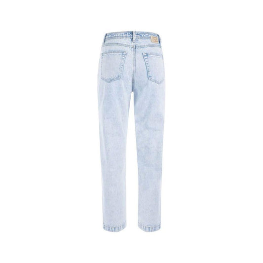 Yes Zee Blue Cotton Women High-Waisted Jean YE-12222-W26