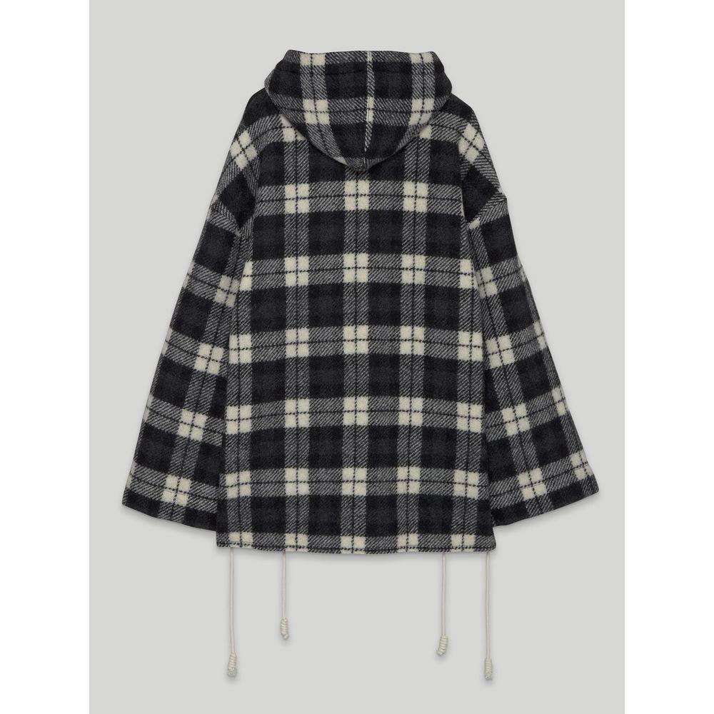 سترة Palm Angels Archival Check Cashmere ذات القلنسوة