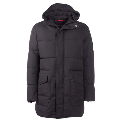 Emilio Romanelli Black Polyester Men Jacket